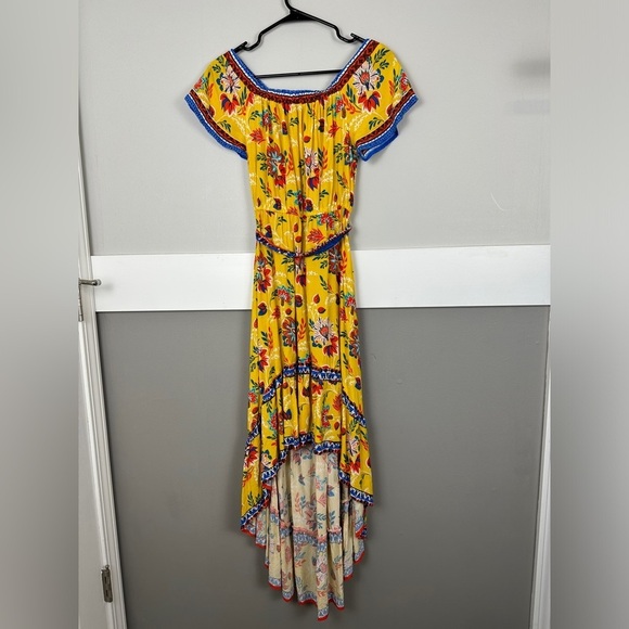 Flying Tomato Dresses & Skirts - Flying Tomato Off Shoulder High-Low Dress Size 6 Yellow Floral